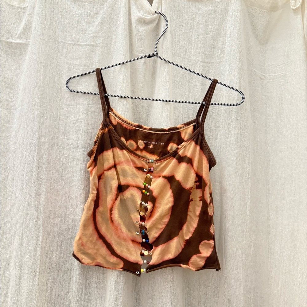Reworked Tommy Hilfiger Tie-Dye Women's Top